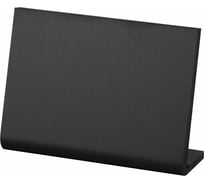 Ценник для мелового маркера BRAUBERG L-образный А6 (10,5x14,8 см), комплект 10 шт., ПВХ, черный 291295