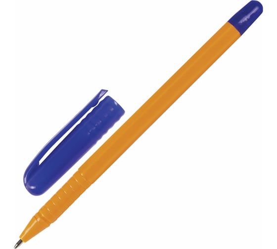 Шариковая ручка Staff EVERYDAY BP-247 Orange синяя, комплект 50 штук, линия письма 0.5 мм 880158