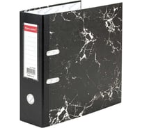 Папка-регистратор широкий BRAUBERG корешок 90 мм, с мраморным покрытием, черная 271833