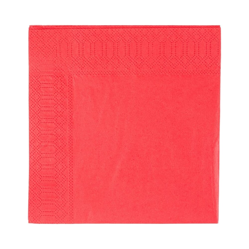 Бумажные салфетки ООО Комус Profi pack 2 слой, 33x33 см, красный, 200 ...