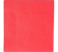 Бумажные салфетки ООО Комус Profi pack 2 слой, 33x33 см, красный, 200 штук 1738472