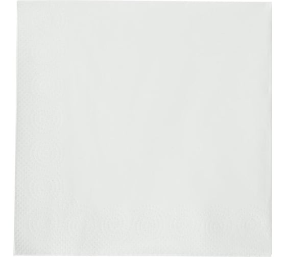 Бумажные салфетки ООО Комус 24x24 см, белые, целлюлоза, 2 слоя, 250 штук 1778874