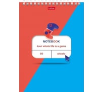 Блокнот Hatber Virtual box 80 л, А5, клетка, 65 г/кв.м, обложка мелованный картон, УФ-лак, 56 шт в упаковке 076919