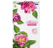 Блокнот Hatber Flowers 60 л, А5, 120x200 мм, линия, 80 г/кв.м, пластиковая обложка, 30 шт в упаковке 050657