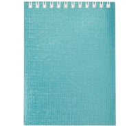 Блокнот Hatber METALLIC МЯТА 40 л, А6, клетка, обложка бумвинил, 96 шт в упаковке 066845