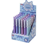 Шариковая ручка Hatber автоматическая CRYSTALL Ассорти 0.5мм чернила на масляной основе soft ink 36шт в картонной коробке, 36шт. 079554