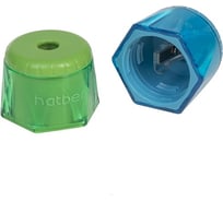 Точилка Hatber ROTOCAP Пластиковая Цветная Ассорти 2 цв. в блистере , 12шт. 079565