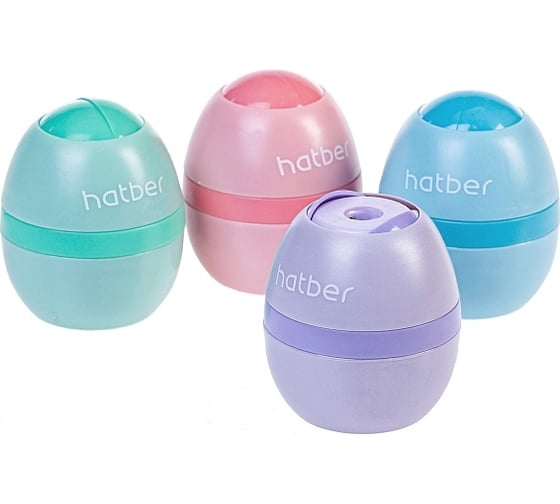 Точилка Hatber NEWtone Vision Пластиковая Цветная с контейнером Ассорти 4 цв. 24шт в картонной коробке, 24шт. 067112 1