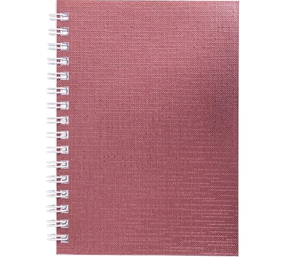 Записная книжка Hatber 80л А6 клетка Бумвинил METALLIC Розовая, 120шт. 066839