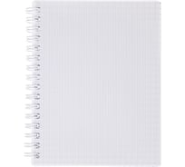 Записная книжка Hatber 80л А6 клетка VELVET Белая, 100шт. 081578