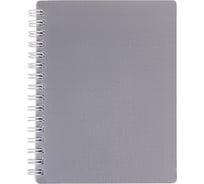 Записная книжка Hatber 80л А6 клетка CANVAS Серая, 100шт. 081652