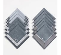 Мужские носовые платки Этель Анджело 30x30 см, набор 12 шт, рисунок микс, 100% хлопок 7730287