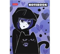 Записная книжка Hatber 80л А6 клетка твердый переплет Я и мой кот, 36шт. 082464