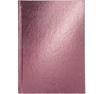 Записная книжка Hatber 80л А5 145x205мм клетка/линия твердый переплет Бумвинил METALLIC Розовая, 20шт. 067476