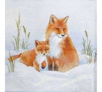 Салфетки EUROHOUSE bouguet home classic бумажные, 33х33 см, 3-слойные, лисички, 20 шт. 57790