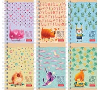 Записная книжка Hatber 80л А7ф клетка серия Счастливчики, 144шт. 066617