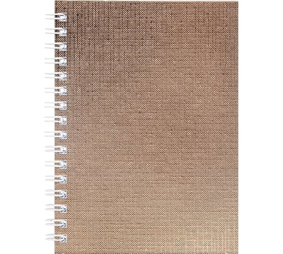 Записная книжка Hatber 80л А6 клетка Бумвинил METALLIC Золото, 120шт. 059696