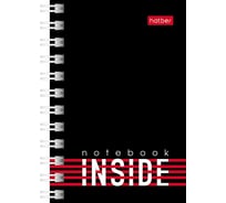 Записная книжка Hatber 40л А7ф 67x102мм клетка серия INSIDE, 144шт. 076718