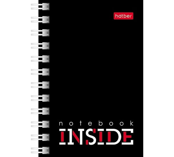 Записная книжка Hatber 40л А7ф 67x102мм клетка серия INSIDE, 144шт. 076718