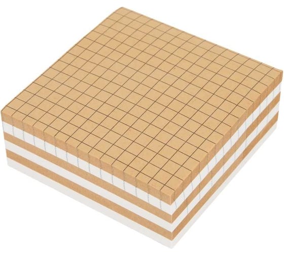 Блок самоклеящийся BRAUBERG крафтовый (стикеры), multi kraft 76x76 мм, 300 листов 115209