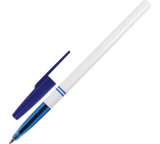 Шариковая офисная ручка BRAUBERG синяя, 24 шт., линия письма 0.5 мм 880007