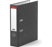 Папка-регистратор ErichKrause с арочным механизмом разборная Мрамор, А4, 70 мм, серый 73