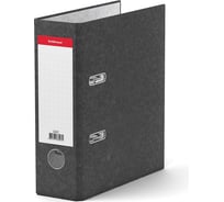 Папка-регистратор ErichKrause с арочным механизмом Мрамор, А5, 70 мм, серый 36097