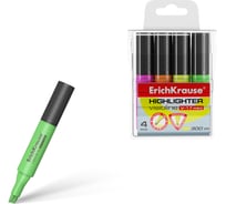 Набор ErichKrause из 4 маркеров для выделения текста VisioLine® V-17 Мини Неон, цвет чернил ассорти 56699