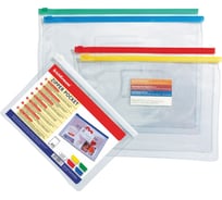 Zip-пакет ErichKrause PVC Zip Pocket, A4, пластиковый, прозрачный, 12 шт. в упаковке 2935