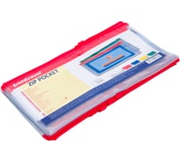 Zip-пакет ErichKrause PVC Zip Pocket, Travel, пластиковый, прозрачный, 12 шт. в упаковке 4563