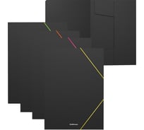 Папка ErichKrause на резинках пластиковая текстура Песок Акцент, A4, ассорти 50386