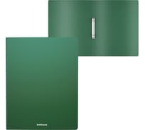 Папка ErichKrause на 2 кольцах пластиковая текстура Песок Классика, 24 мм, A4, зеленый 49966