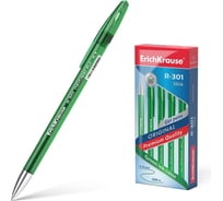 Ручка ErichKrause гелевая R-301 0,5, тонированная, цвет чернил зеленый 45156
