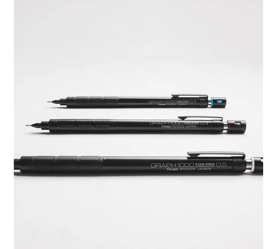 Карандаш Pentel Graph1000 forPro PG1005-A автоматический, профессиональный, 0.5 мм, черный корпус 610114