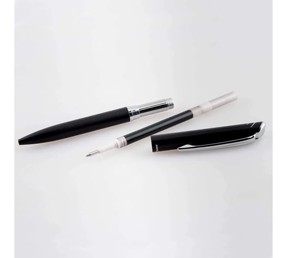 Гелевая ручка Pentel EnerGel BL2007A-BOX в подарочной упаковке, черный металлический корпус, черные чернила 725098