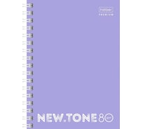 Записная книжка Hatber Premium 80л А6 клетка Бумага Офсетная 80г/кв.м перфорация NEWtone PASTEL Лаванда, 6шт. 062006