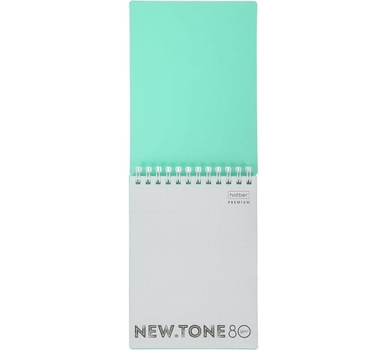 Блокнот Hatber Premium NEWtone PASTEL МЯТА 80 л, А6, клетка, бумага офсетная, 80 г/кв.м, запечатанный титульный лист, 48 шт в упаковке 061931