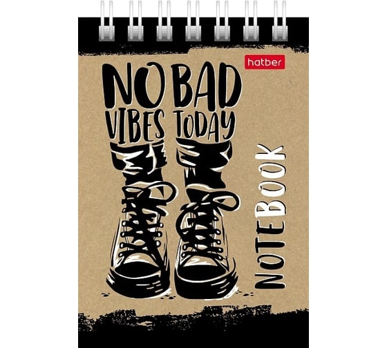 Блокнот Hatber 40 л, А7, тонированный блок без линовки серия Today vibes, 100 шт в упаковке 081131 1