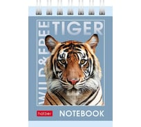 Блокнот Hatber Дикие и свободные 40 л, А7, тонированный блок без линовки, 100 шт в упаковке 081128