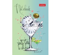 Блокнот Hatber Приключения кота Пирожка 48 л, А7, 65x100 мм, 3-х цветный блок клетка, обложка мелованная бумага, 100 шт в упаковке 066317