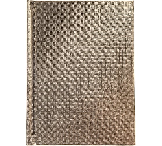 Записная книжка Hatber 64л А6 клетка/линия твердый переплет Бумвинил METALLIC Золото, 40шт. 067471