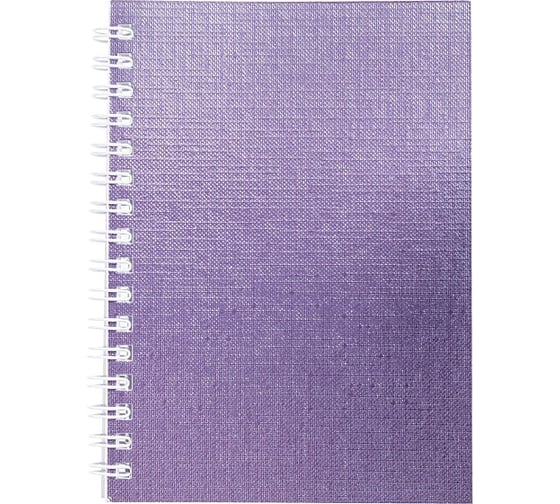 Записная книжка Hatber 80л А6 клетка Бумвинил METALLIC Фиолетовая, 120шт. 066840 1
