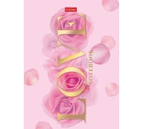 Записная книжка Hatber 80л А6 клетка твердый переплет LOVE, 36шт. 082463