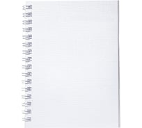 Записная книжка Hatber 80л А6 клетка Бумвинил METALLIC Белая, 120шт. 066842