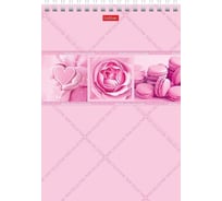Блокнот Hatber ROSE 96 л А5, клетка, тонированный блок, розовый, 48 шт в упаковке 071137