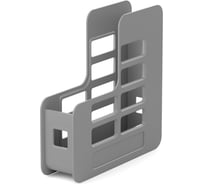 Подставка ErichKrause для бумаг вертикальная пластиковая Техно, Классика, 75 мм, серый 15226