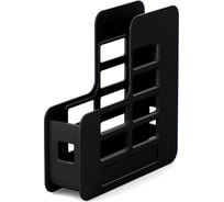 Подставка ErichKrause для бумаг вертикальная пластиковая Техно, Классика, 75 мм, черный 15049