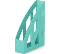 Подставка ErichKrause для бумаг вертикальная пластиковая Офис, Пастель, 75 мм, мятный 55582