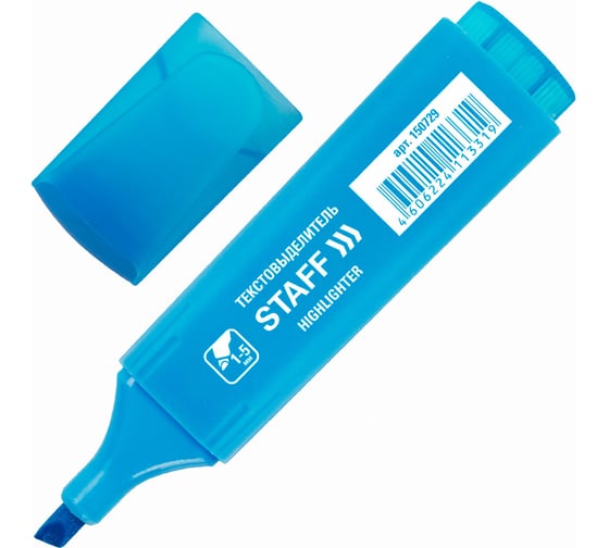 Текстовыделитель Staff Everyday Hl-728, Голубой, линия 1-5 мм 150729 1