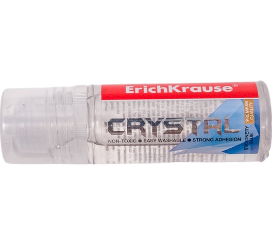 Канцелярский клей ErichKrause Crystal, повышенной прозрачности, 30 мл 58408